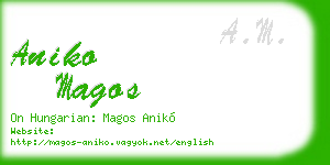 aniko magos business card